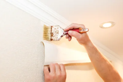 Pose de papier peint à Haudrecy — revêtements muraux et toiles de verre